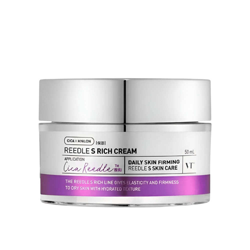 VT Cosmetics Reedle Shot Lifting Cream 50 ml con peptidi e acido ialuronico che rafforzano la barriera cutanea e donano una pelle più soda e liscia.