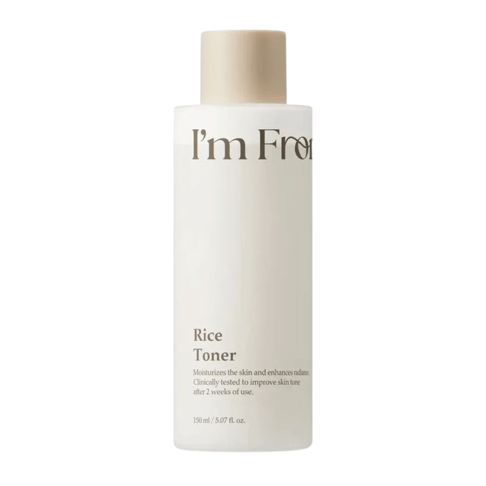 I'm From Rice Toner tonico viso idratante da 150 ml con il 77,78 % di estratto di riso per un effetto glow