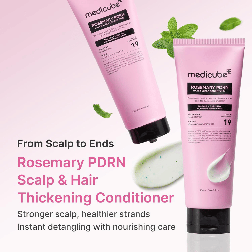 Medicube Rosemary PDRN Hair & Scalp Conditioner 250 ml con rosmarino, PDRN e amminoacidi per capelli più forti e sani