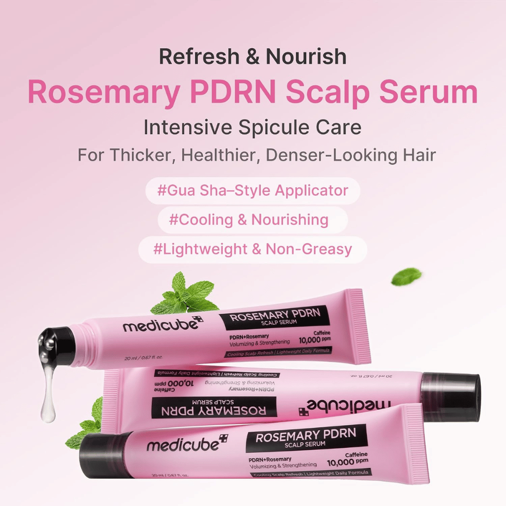 Medicube Rosemary PDRN Scalp Serum – trattamento intensivo per il cuoio capelluto e capelli più folti