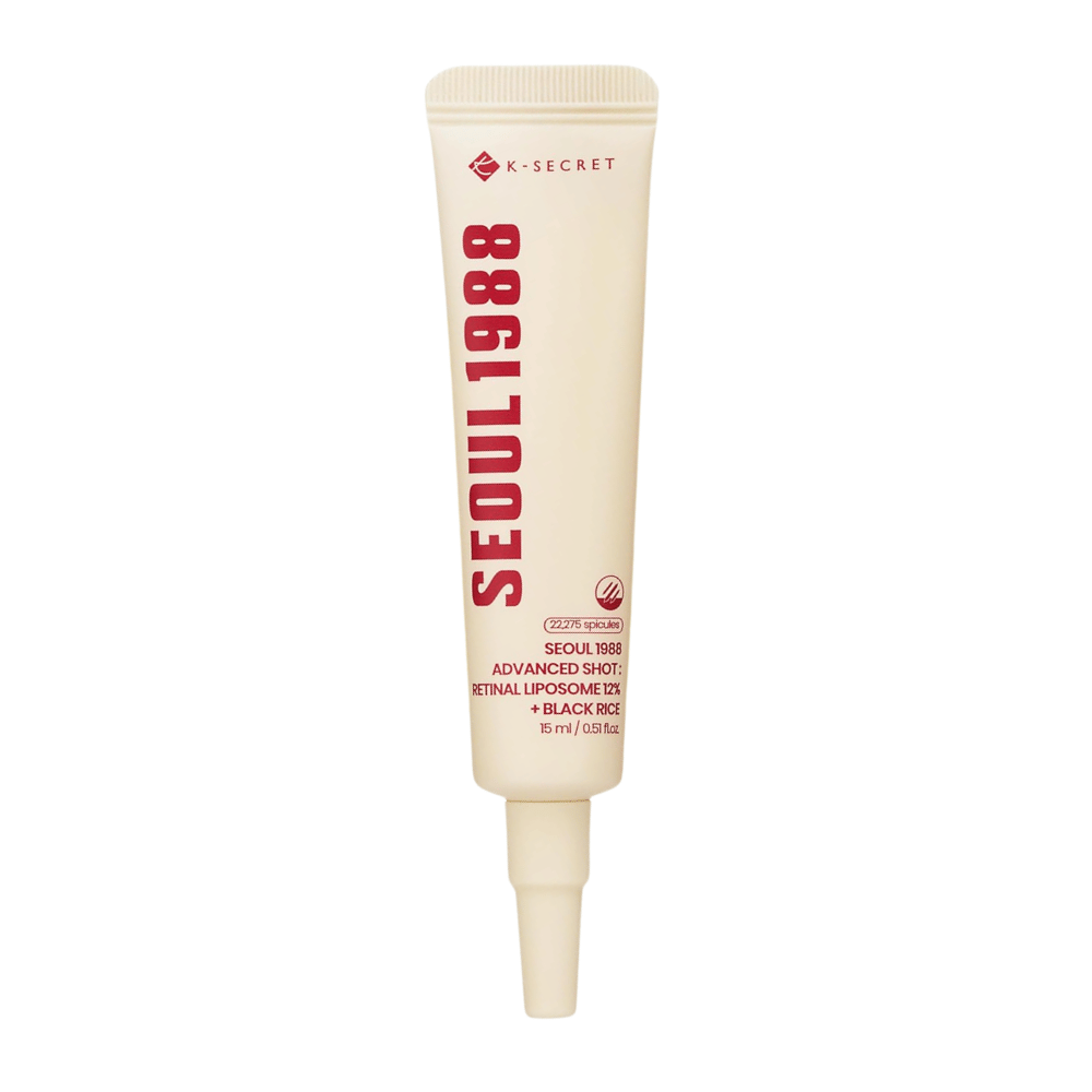 K-SECRET SEOUL 1988 Advanced Shot Retinal Liposome 12% + Black Rice 15 ml – trattamento coreano al retinal in tubo.