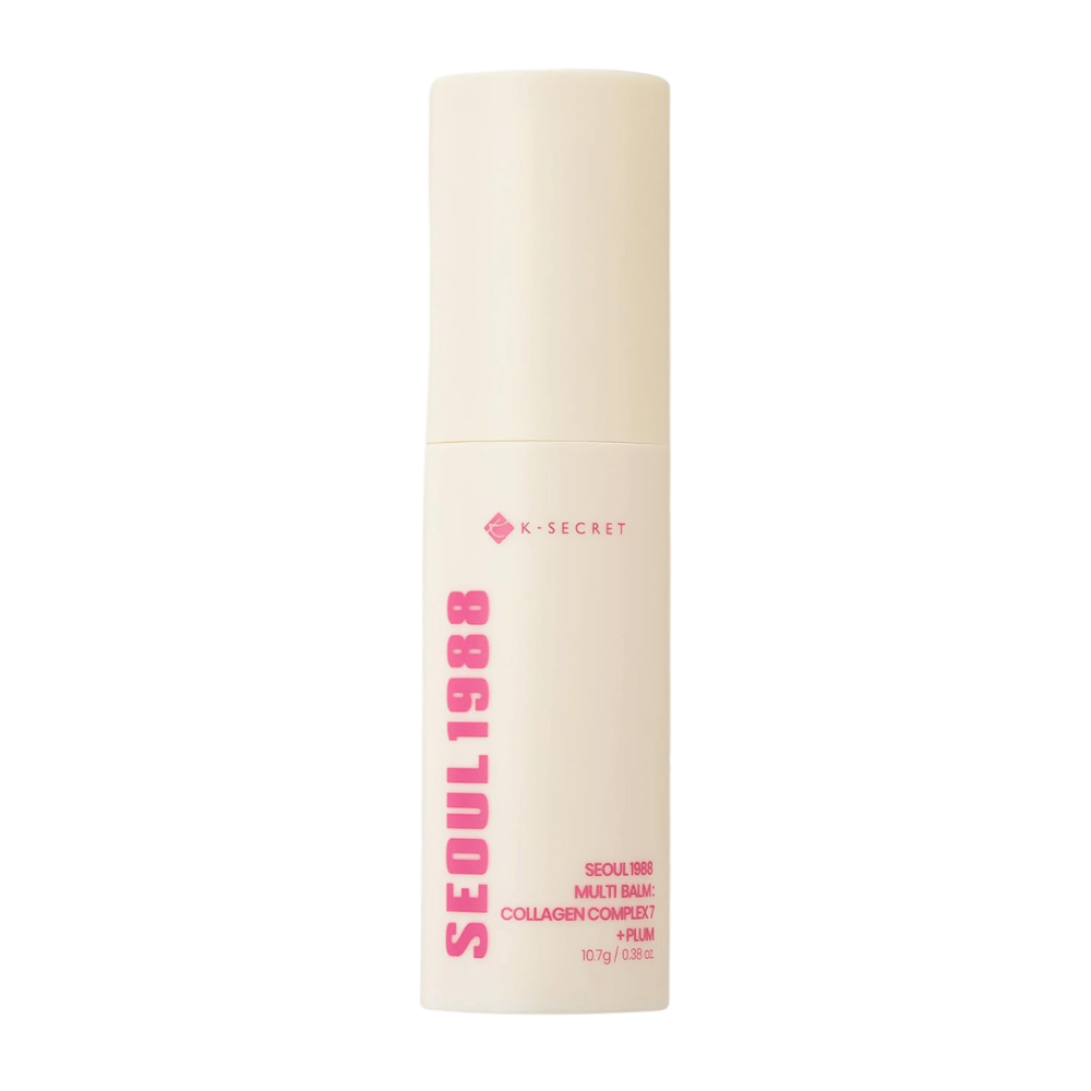 K-SECRET SEOUL 1988 Multi Balm Collagen Complex 7 + Plum 10,7 g – balsamo stick idratante coreano per il viso e le zone secche della pelle.