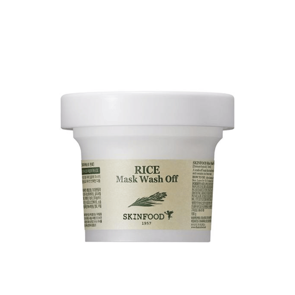 SKINFOOD's Rice Mask Wash Off 120g è una crema per la pelle fatta con riso.