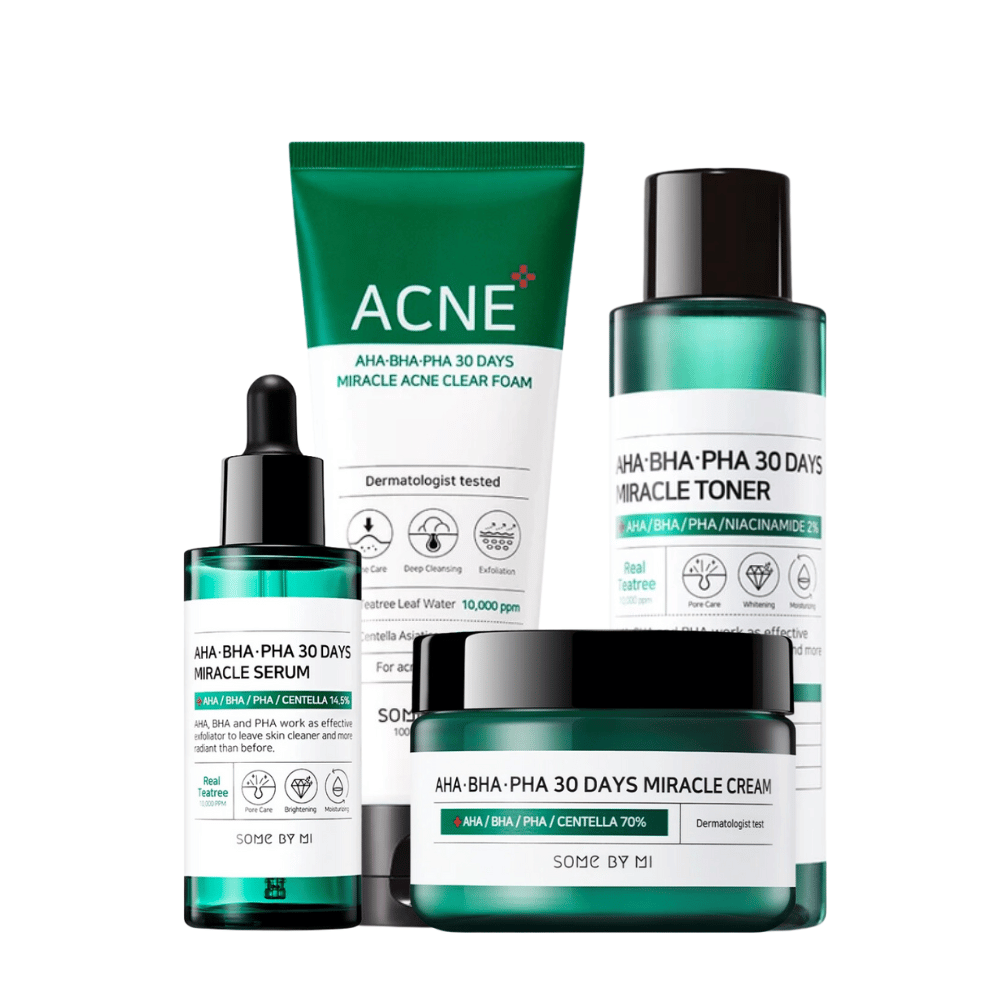 SOME BY MI Acne Treatment Starter Kit con acido ialuronico.