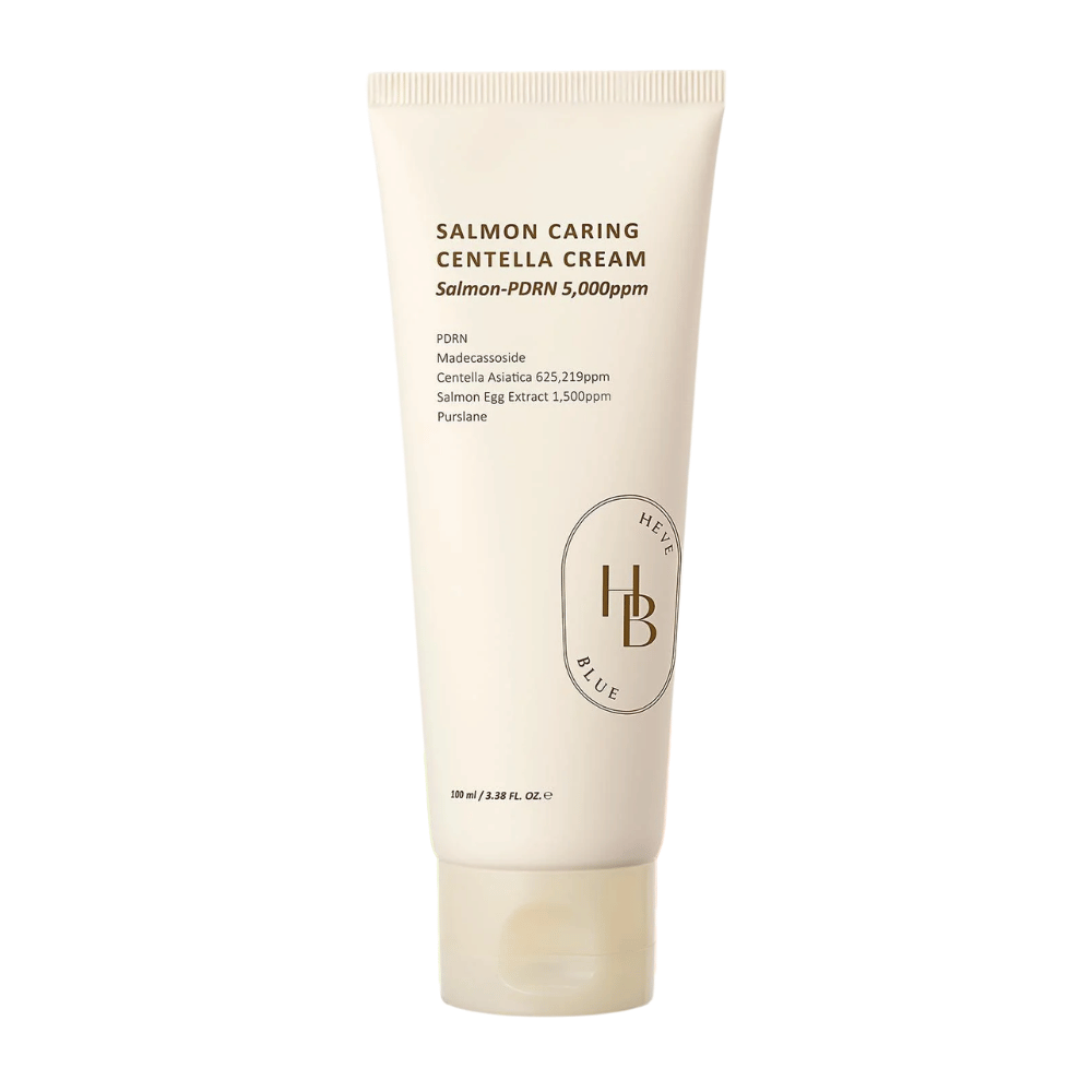 Salmon Caring Centella Cream con Salmon-PDRN 5,000ppm e Centella Asiatica – crema viso lenitiva e rinforzante per pelle secca e sensibile.