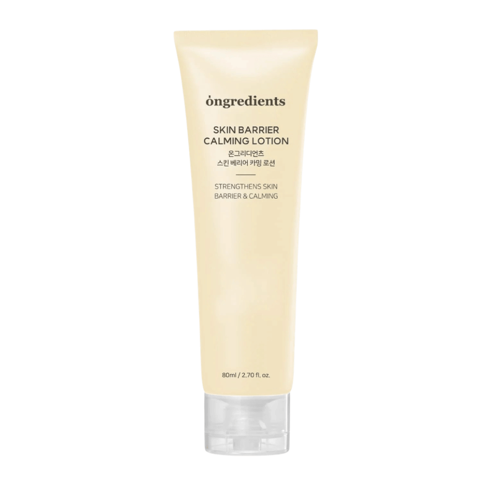 Ongredients Skin Barrier Calming Lotion crema viso leggera da 80 ml che migliora la protezione della pelle, idrata e dona una pelle morbida ed equilibrata.