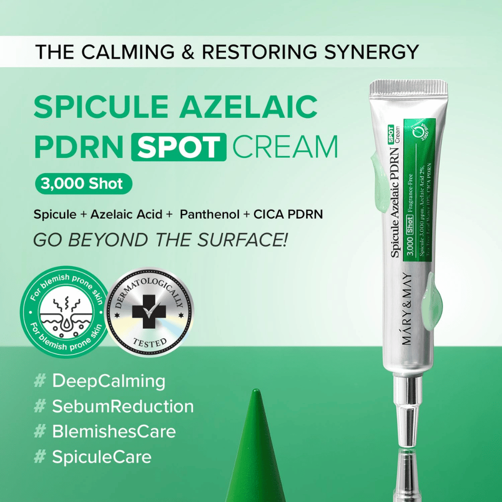 Mary&May Spicule Azelaic PDRN Spot Cream – crema localizzata trattante per imperfezioni e pelle squilibrata