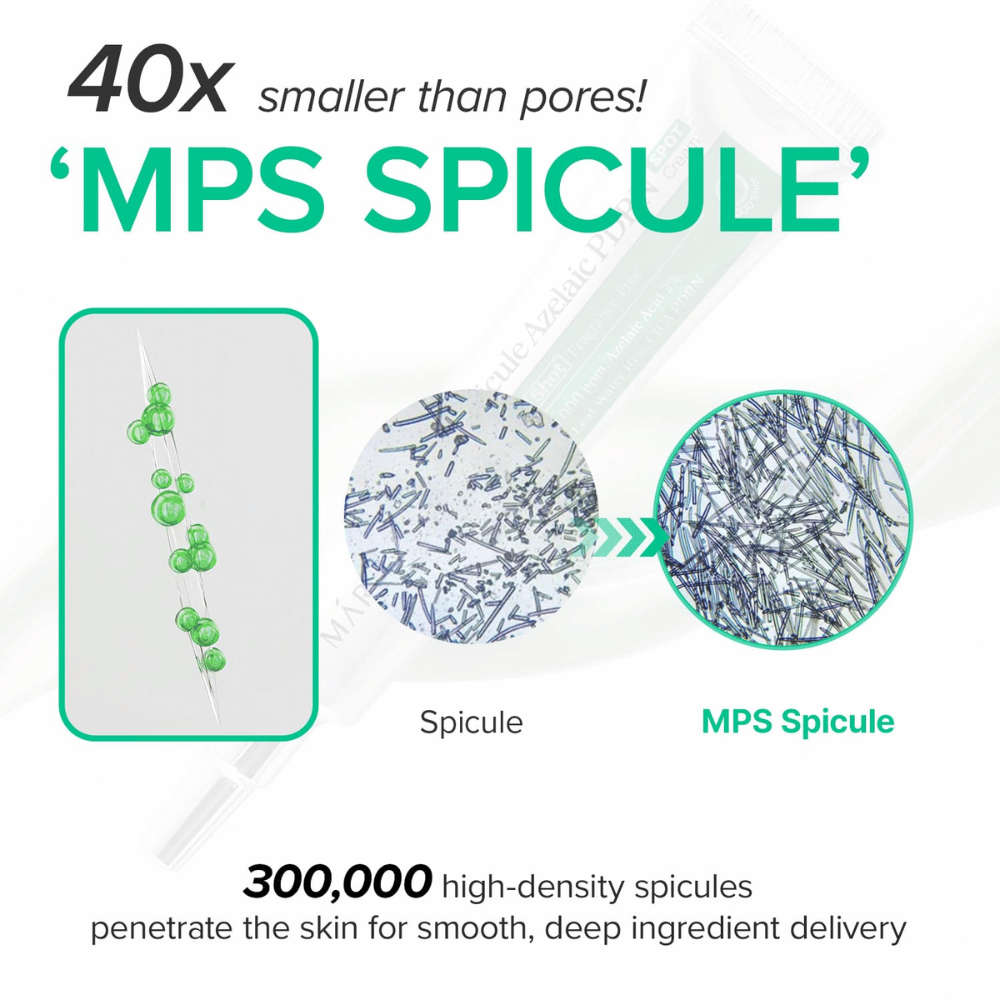 Mary&May Spicule Azelaic PDRN Spot Cream – spicole MPS per un'applicazione efficace dei principi attivi