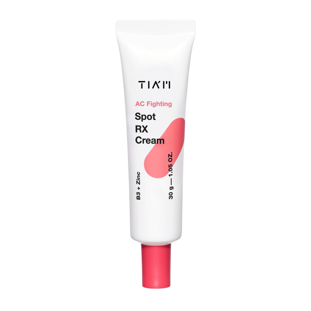 TIA'M AC Fighting Spot RX Cream – trattamento localizzato con zinco e niacinamide per pelle impura, riduce infiammazione e rossore.