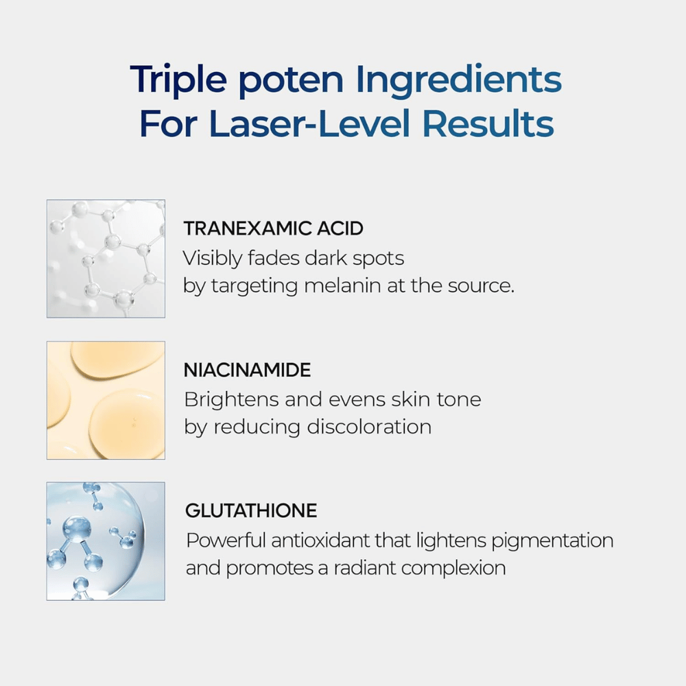 Dr.Melaxin TX Cream con acido tranexamico, niacinamide e glutatione che riduce le macchie pigmentarie e uniforma il tono della pelle per una pelle più luminosa