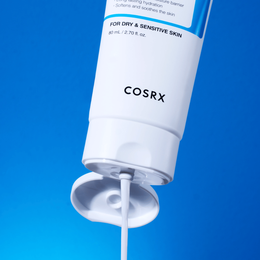 COSRX The Ceramide Skin Barrier Moisturizer con texture crema – crema viso rinforzante della barriera che offre idratazione duratura e calma la pelle sensibile.
