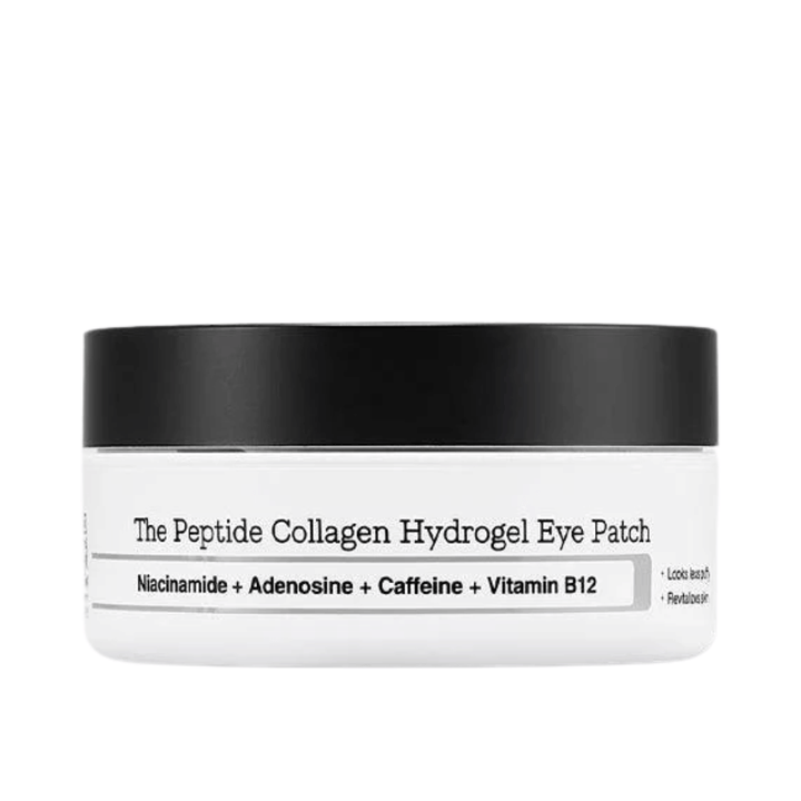 Immagine del prodotto di COSRX Peptide Collagen Hydrogel Eye Patch – maschera per gli occhi con peptidi e vitamina B12 per luminosità e compattezza.