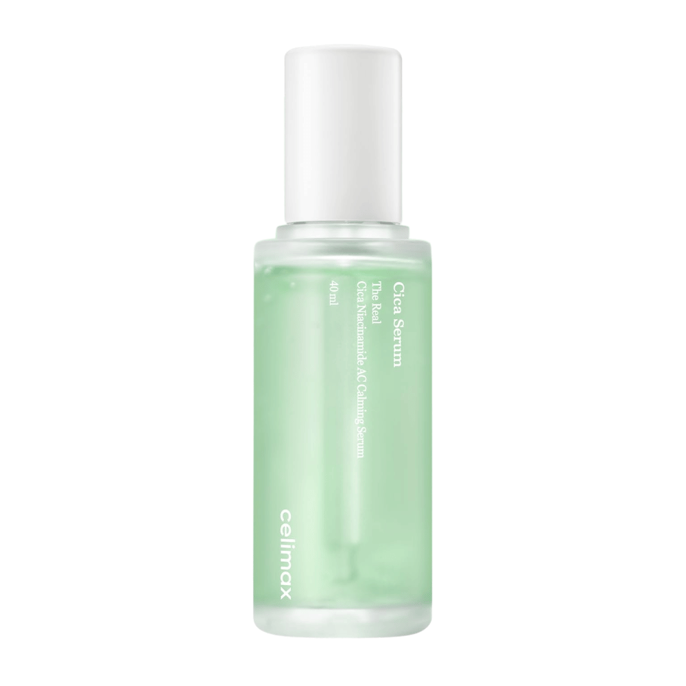 Celimax The Real Cica Niacinamide AC Calming Serum immagine del prodotto da 40 ml su sfondo bianco