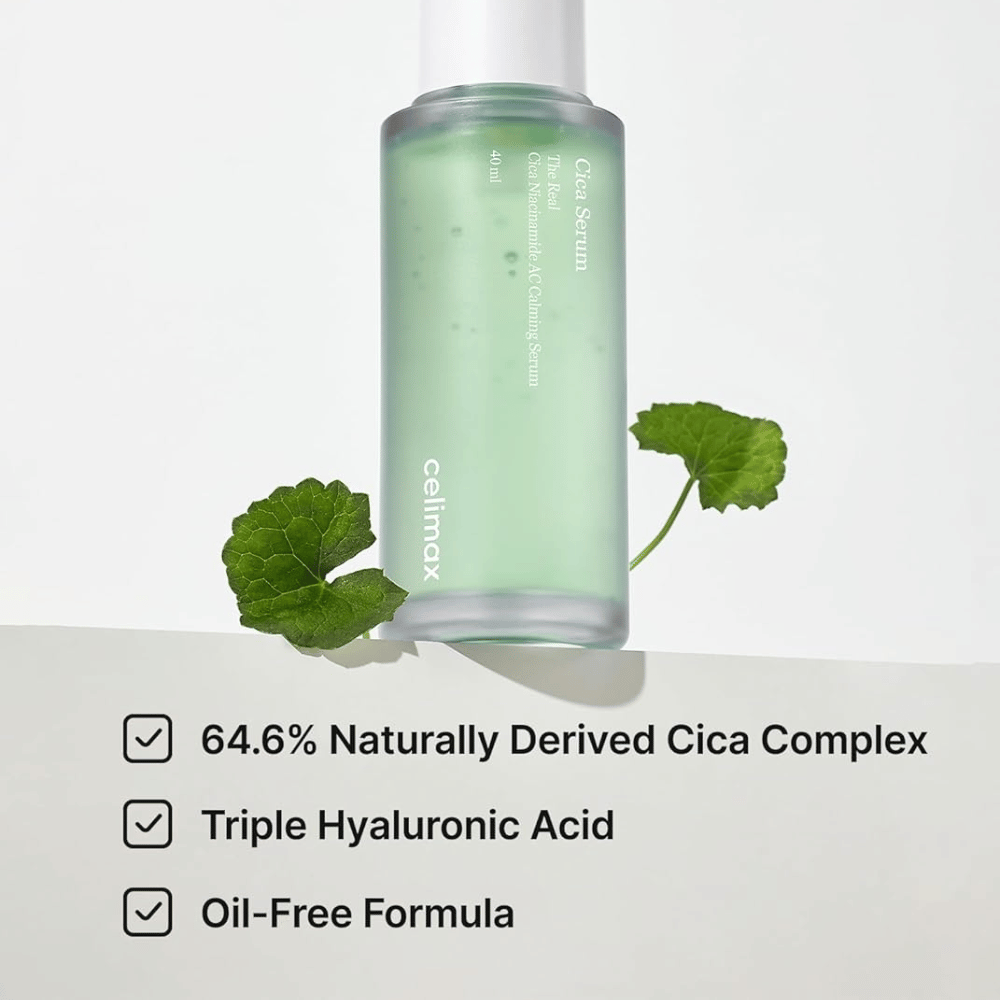 Celimax The Real Cica Niacinamide AC Calming Serum con Cica Complex e formula senza oli