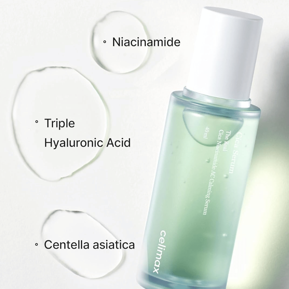 Celimax The Real Cica Niacinamide AC Calming Serum con centella, niacinamide e acido ialuronico