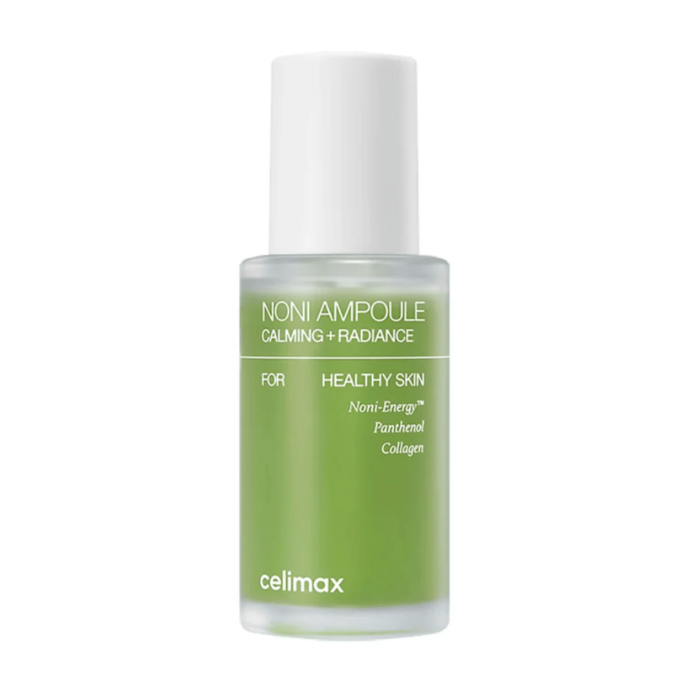 Celimax The Real Noni Ampoule è un ampolla con effetto calmante e radioso per una pelle sana. Contiene Noni-Energy™, pantenolo e collagene per idratare e migliorare l'elasticità della pelle. Perfetto per l'uso quotidiano per una pelle fresca e luminosa!