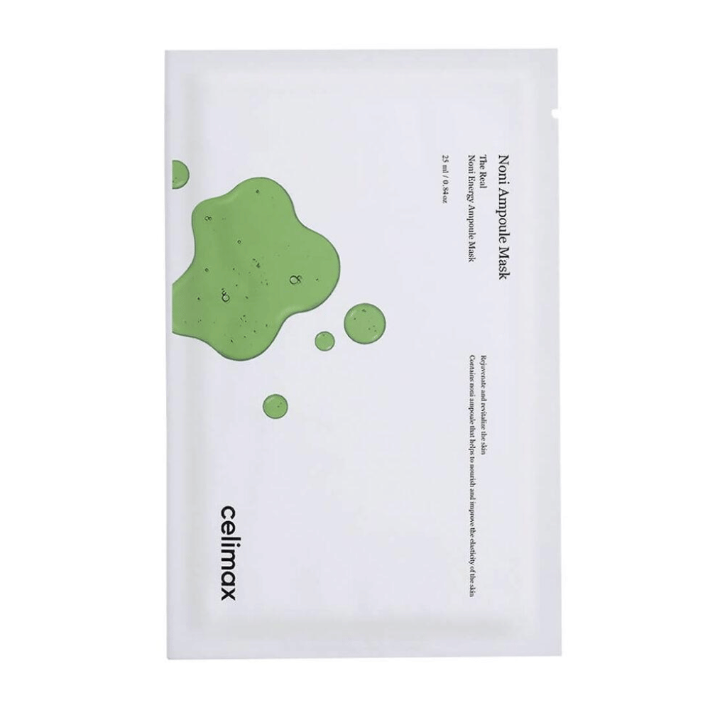 The Real Noni Ampoule Mask da Celimax è un maschera viso idratante che aiuta a migliorare l'elasticità e la struttura della pelle. Arricchita con estratto di noni, questa maschera fornisce un'intensa nutrizione e dona alla pelle una luminosità fresca. Perfetta per un trattamento di cura della pelle rinfrescante e calmante!