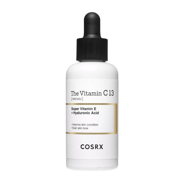 COSRX The Vitamin C 13 Serum 20 ml, siero alla vitamina C con vitamina E e acido ialuronico per luminosità, tono della pelle uniforme e qualità della pelle migliorata.