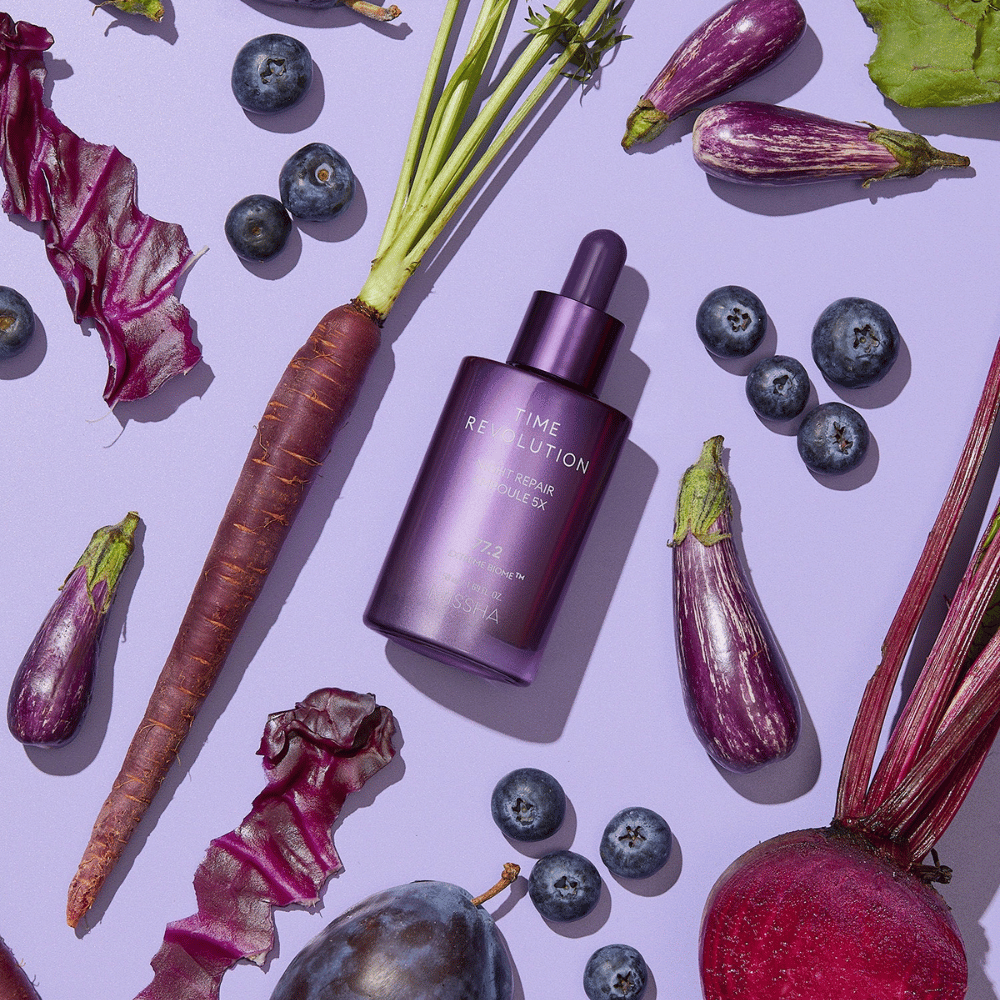 3. MISSHA Time Revolution Night Repair Ampoule 5X – skincare coreana con ingredienti fermentati e Extreme Biome Complex