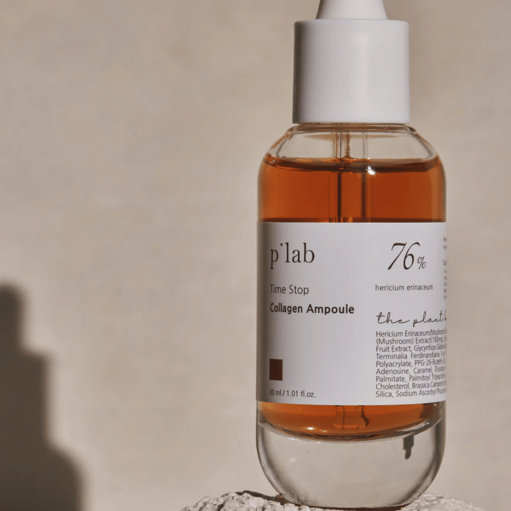 p’lab Time Stop Collagen Ampoule – Una potente fiala per l'elasticità e la luminosità della pelle.

🍄 76% di estratto di Hericium Erinaceum – Stimola la produzione di collagene e rafforza la pelle.
💧 Profondamente idratante – Ammorbidisce e migliora la texture della pelle.
✨ Effetto anti-età – Riduce le linee sottili e dona una pelle più soda.

Perfetto per una pelle giovanile e radiosa!