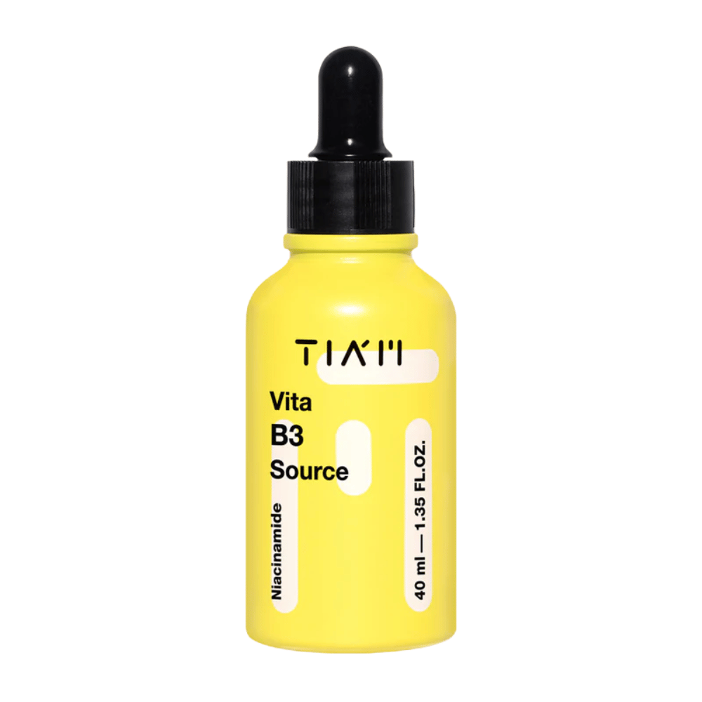 TIA'M Vita B3 Source – siero coreano con niacinamide (vitamina B3) per un tono di pelle più uniforme e una luminosità migliorata.