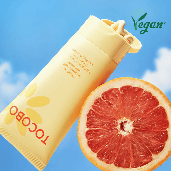 Tocobo crema solare con pompelmo e vitamina E che protegge dai raggi UV e dona luminosità e idratazione alla pelle