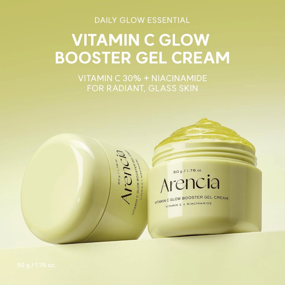 Arencia Vitamin C Glow Booster Gel Cream 50 g – gel-crema con vitamina C e niacinamide per una pelle radiosa