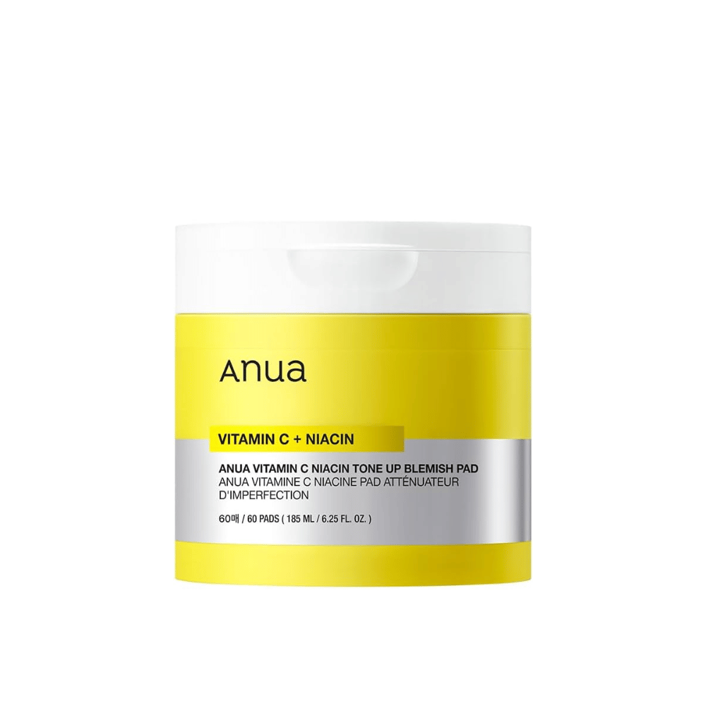 Anua Vitamin C + Niacin Tone Up Blemish Pad – Esfoliante e illuminante dischetti tonici.

🍊 Vitamina C – Illumina la pelle e uniforma il tono della pelle.
💧 Niacinamide – Riduce le imperfezioni e migliora l'elasticità della pelle.
✨ Esfoliazione delicata – Rimuove le cellule morte della pelle e dona una luminosità fresca.

Perfetto per una pelle più chiara e radiosa!