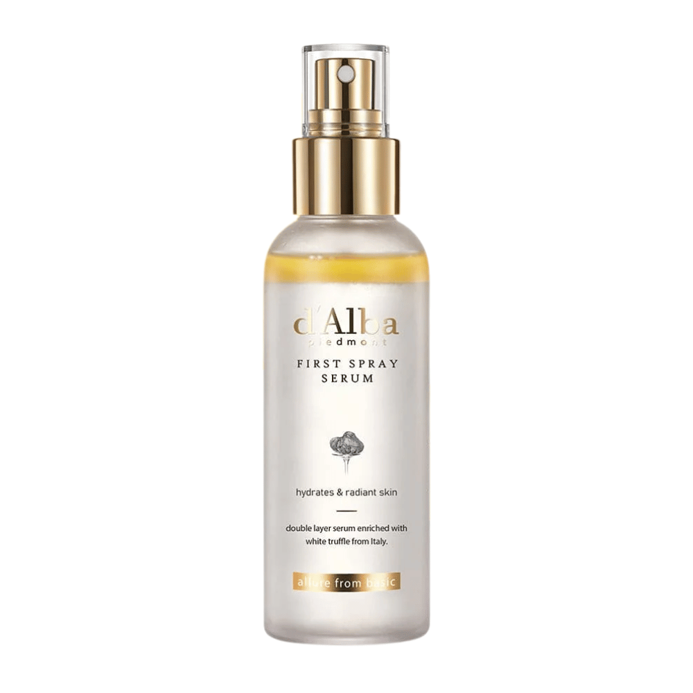 d'Alba White Truffle First Spray Serum è un esclusivo siero spray che idrata e dona pelle radiosa. Con estratto di tartufo bianco dall'Italia e una formula a doppia azione, questo siero offre sia nutrimento che luminosità per un tono di pelle più fresco.