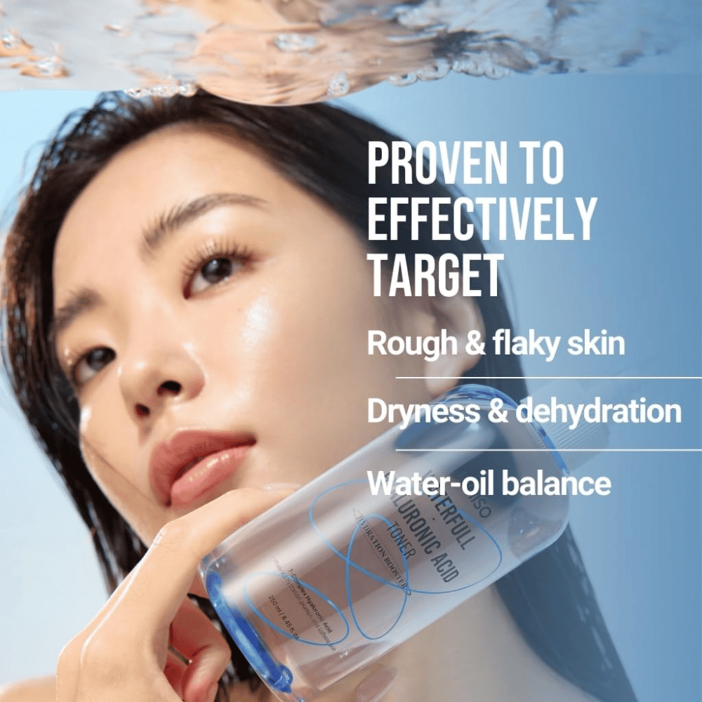 Jumiso Waterfull Hyaluronic Acid Tonico viso 250 ml – intensivo tonico idratante che contrasta secchezza, pelle squamosa e livelli di umidità e olio sbilanciati