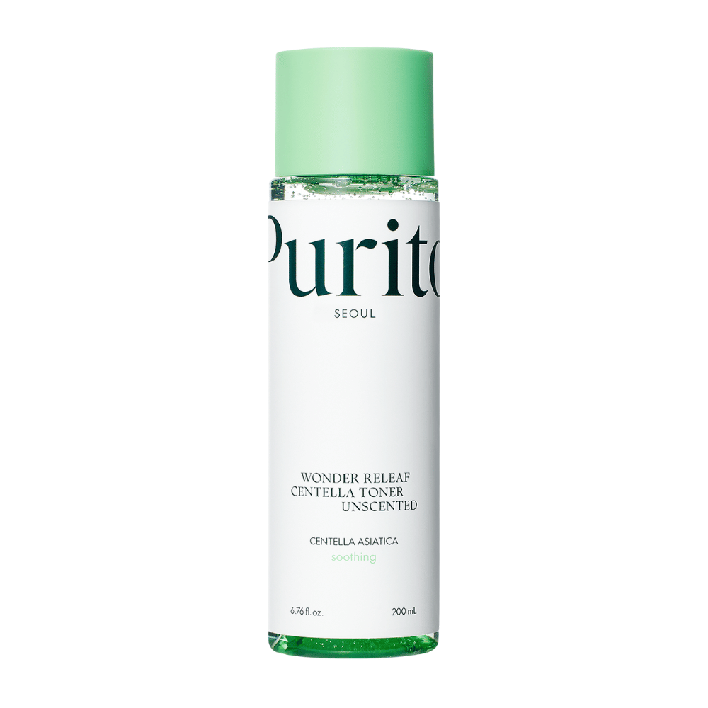 Purito Wonder Releaf Centella Toner Unscented è un tonico viso delicato che contiene estratto di Centella Asiatica. Idrata e lenisce la pelle sensibile senza profumi irritanti. Perfetto per l'uso quotidiano, aiuta a bilanciare l'umidità della pelle e ridurre il rossore.