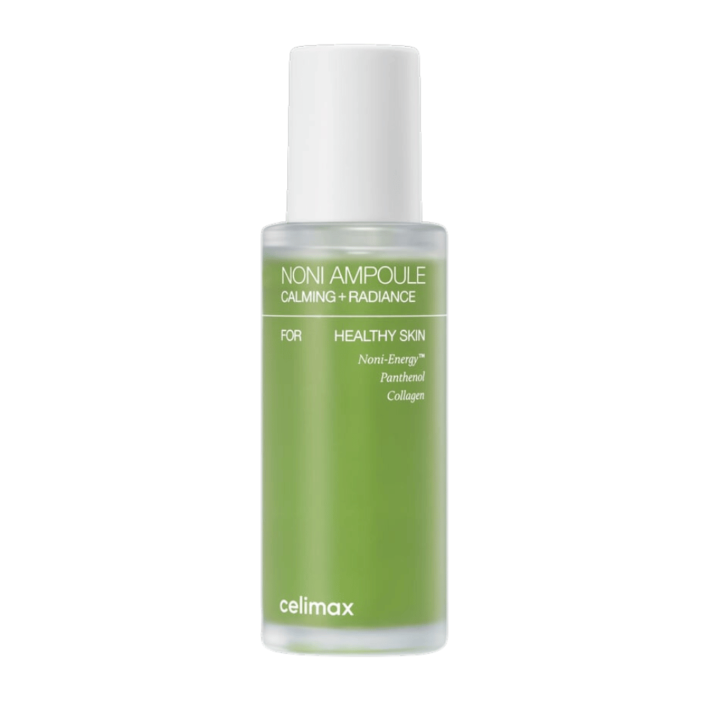 Celimax Noni Energy Ampoule calma e idrata la pelle con la potenza dell'estratto di noni, pantenolo e collagene. Migliora l'elasticità della pelle e dona una luminosità naturale. Perfetto per pelli sensibili e stanche.