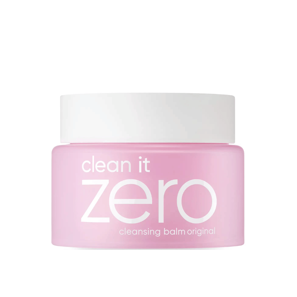 Un barattolo Clean It Zero Cleansing Balm Original 100ml su sfondo bianco, che promuove il balsamo detergente originale per la cura della pelle di BANILA CO.