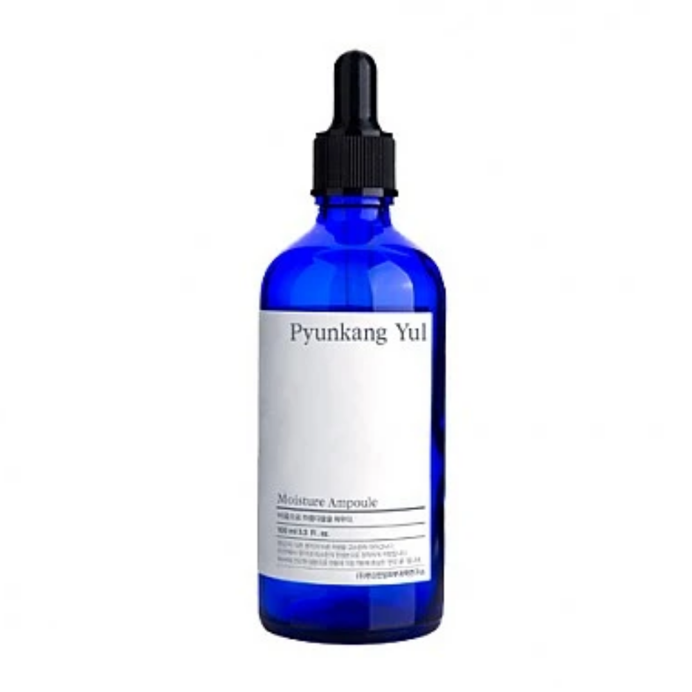 Una bottiglia Pyunkang Yul Moisture Ampoule 100ml per pelle sensibile.