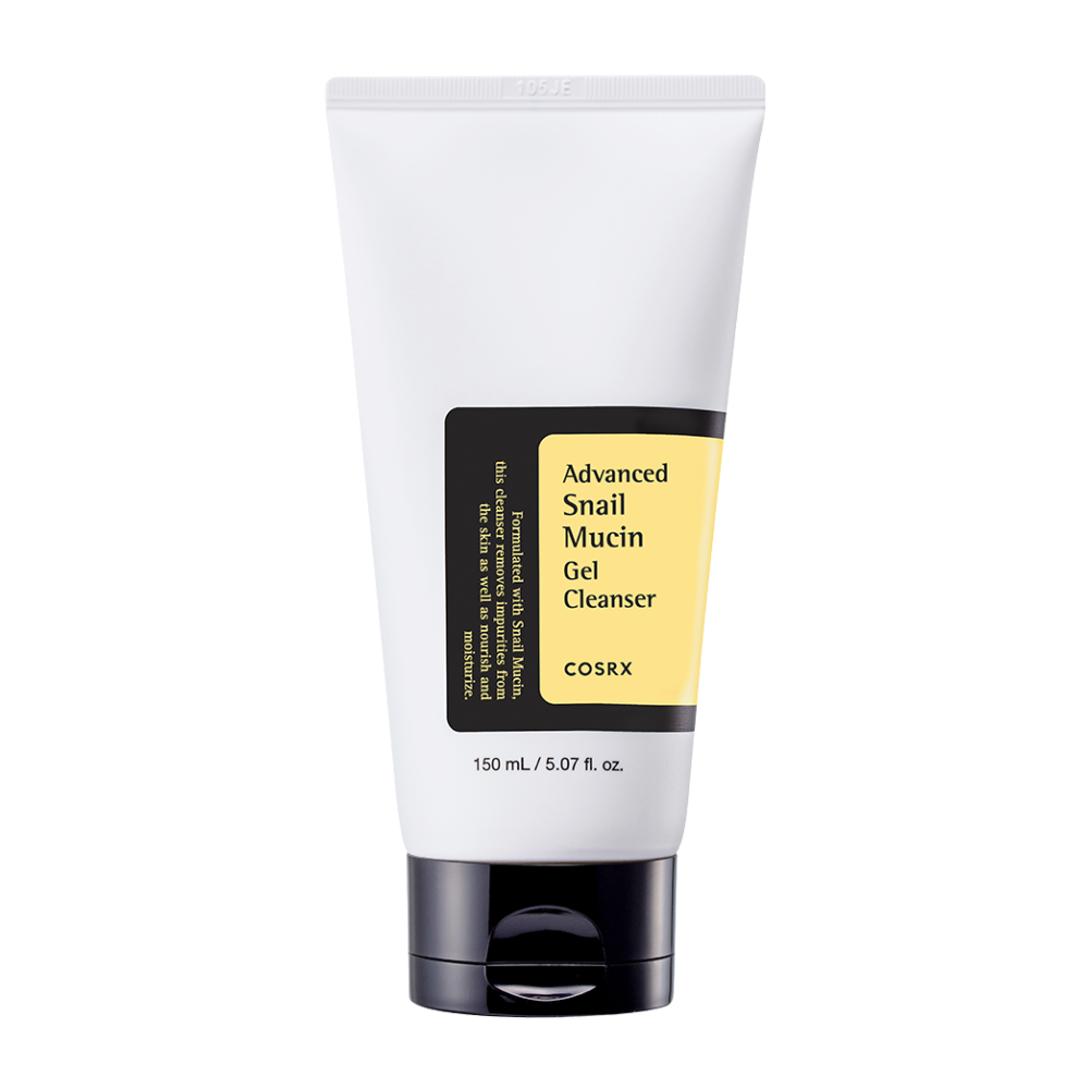 COSRX Advanced Snail Mucin Gel Cleanser 150ml rigenera la pelle.