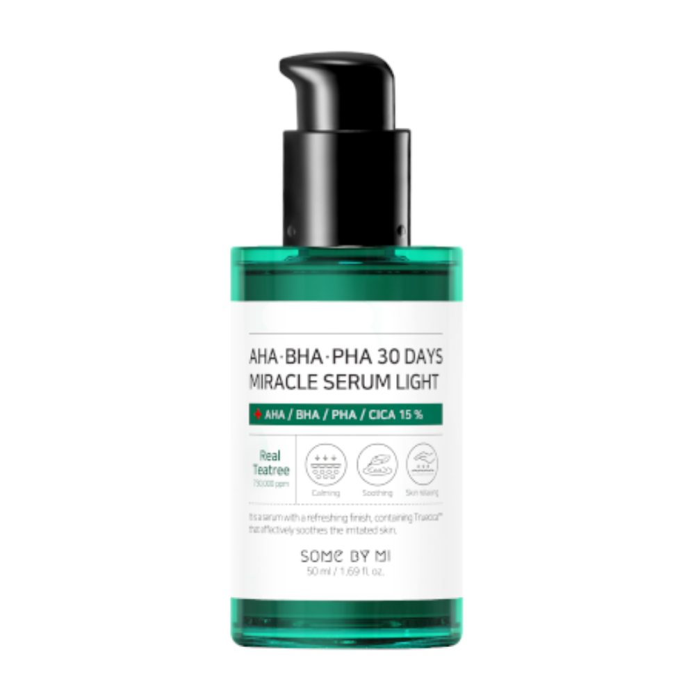 SOME BY MI AHA, BHA, PHA 30 Days Miracle Serum Light 50ml per acne e macchie pigmentate.