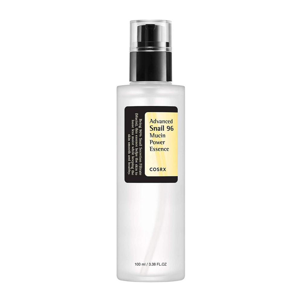 COSRX cosmetici asiatici con Advanced Snail 96 Mucin Power Essence 100ml per la cura della pelle coreana.