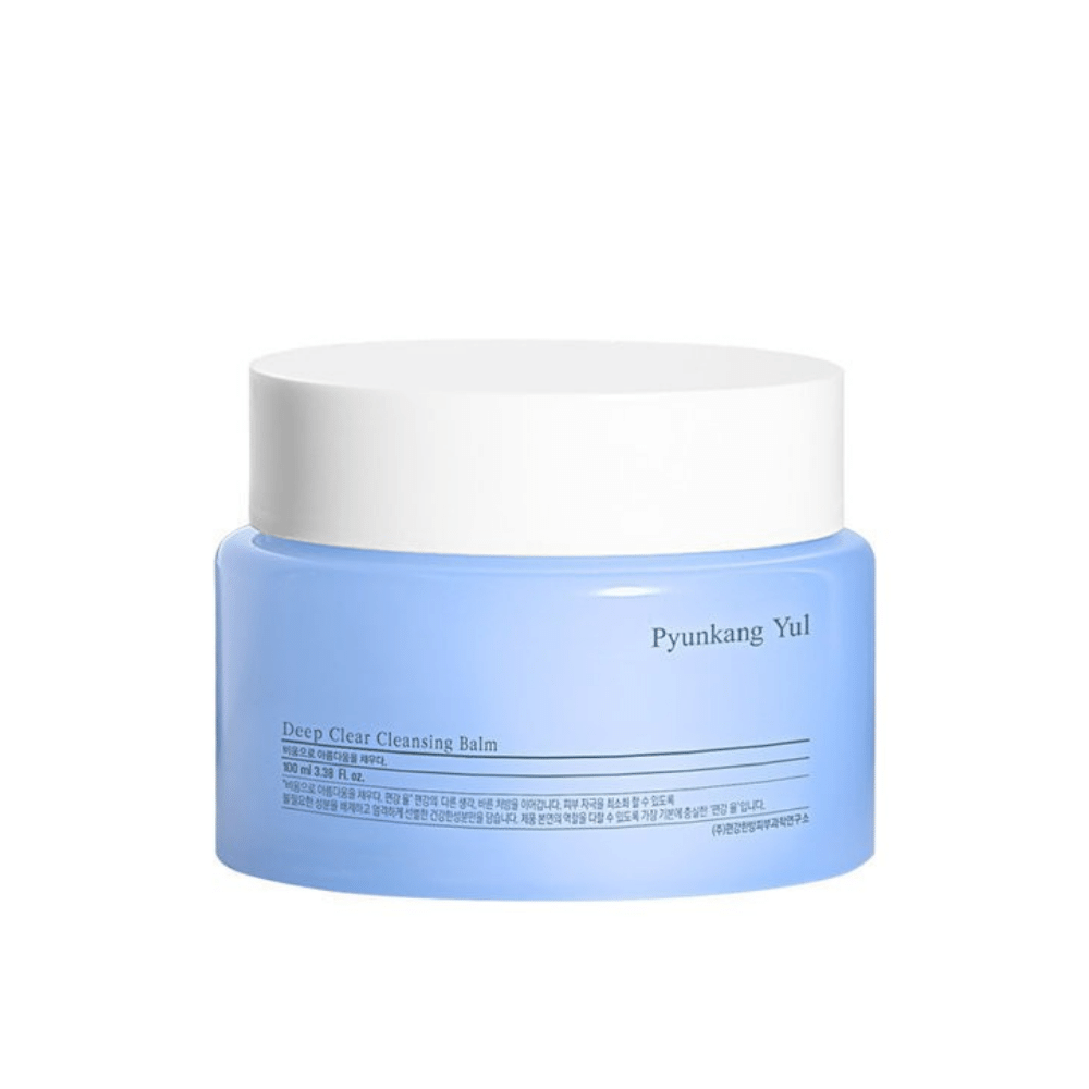 Un barattolo Pyunkang Yul Deep Clear Cleansing Balm 100ml su sfondo bianco.